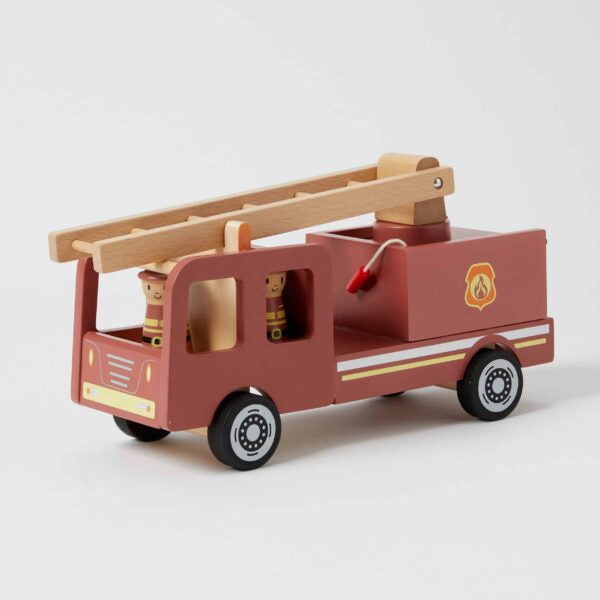 Wooden Fire Truck Set