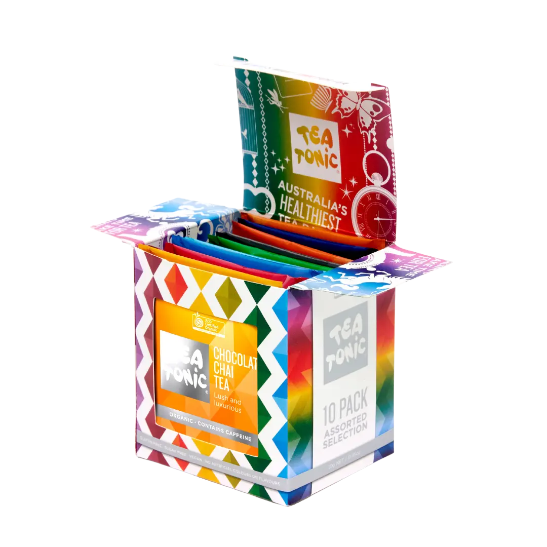 10 Pack Colourful Selection Box
Tea Bags