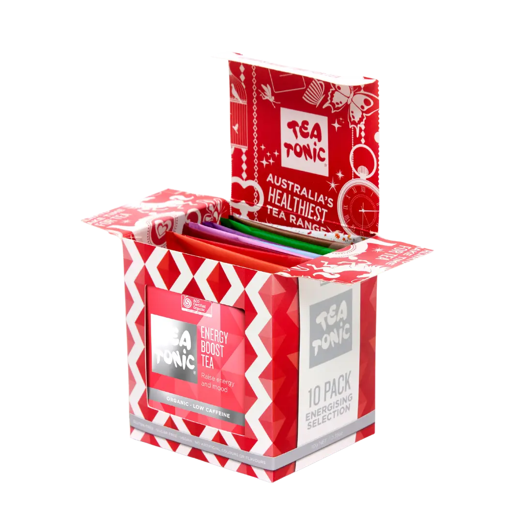 Energising Tea Selection Box – Australian Made Energy & Wellness Tea Gift Pack