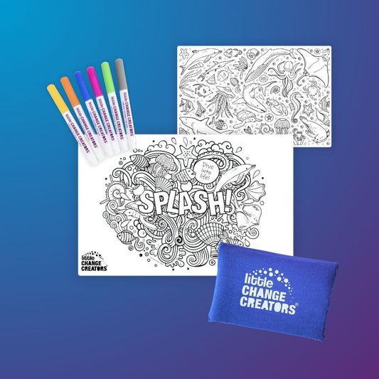 SPLASH! Pocket Reusable Colouring In Set