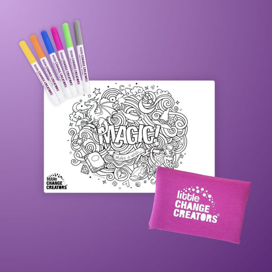 MAGIC! Pocket Reusable Colouring In Set