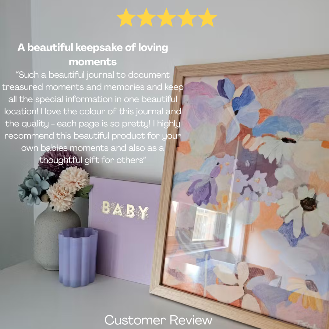 Mini Baby Book - Lilac