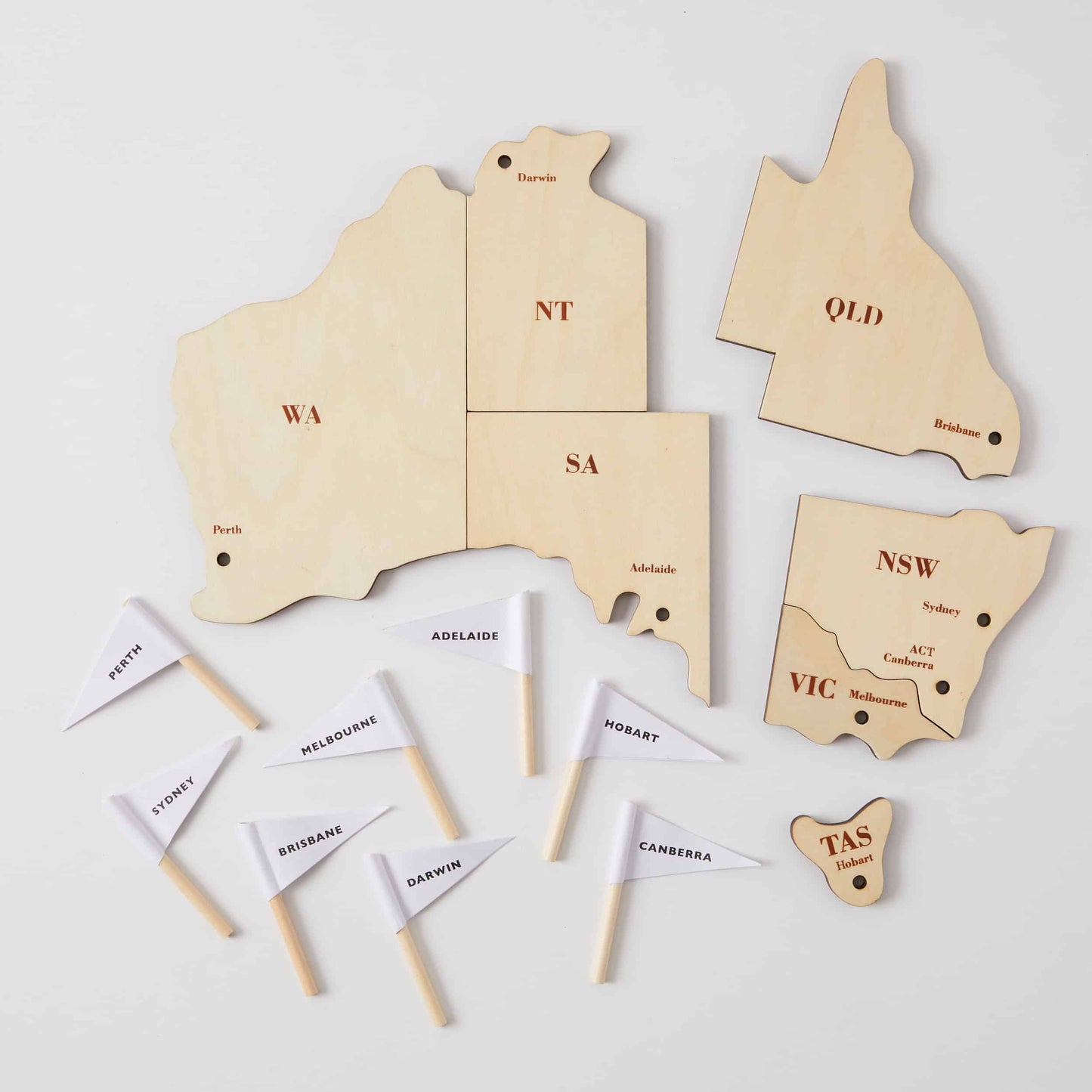 Map Of Australia Wooden Puzzle