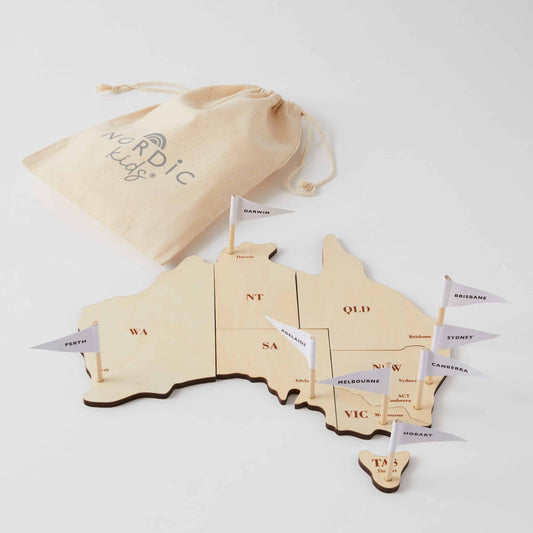 Map of Australia Puzzle for Kids – Educational Geography & Learning Toy
