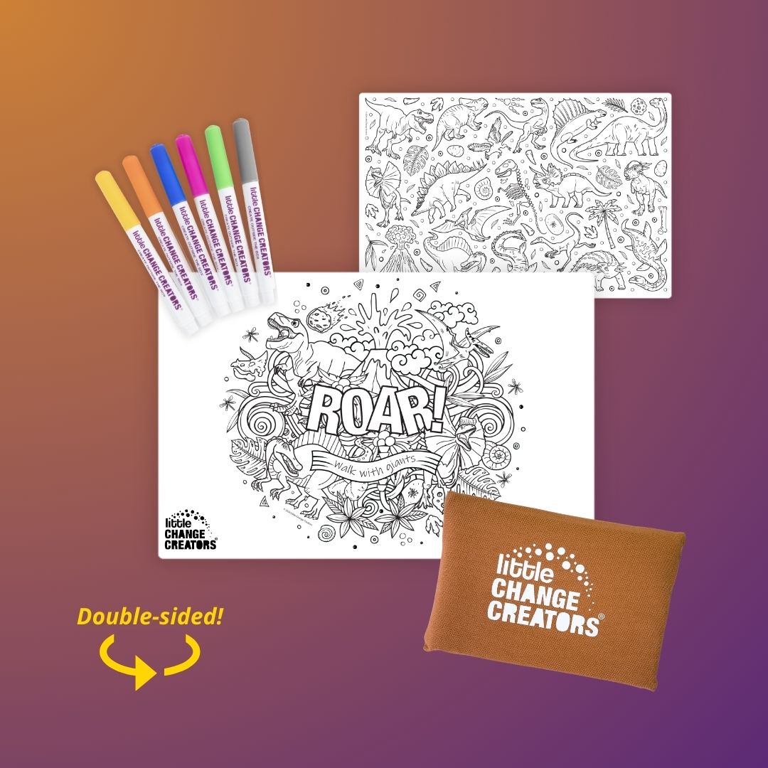ROAR! Pocket Reusable Colouring In Set
