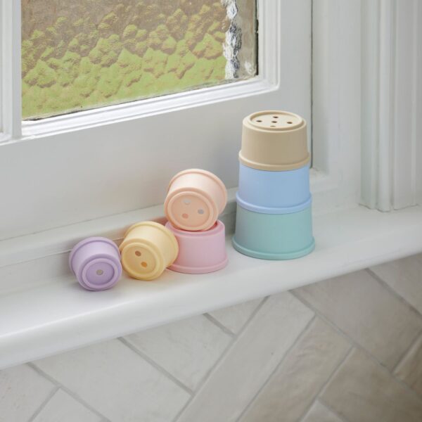 Bath time Stacking Cups – Baby Toy for Fine Motor & Sensory Play