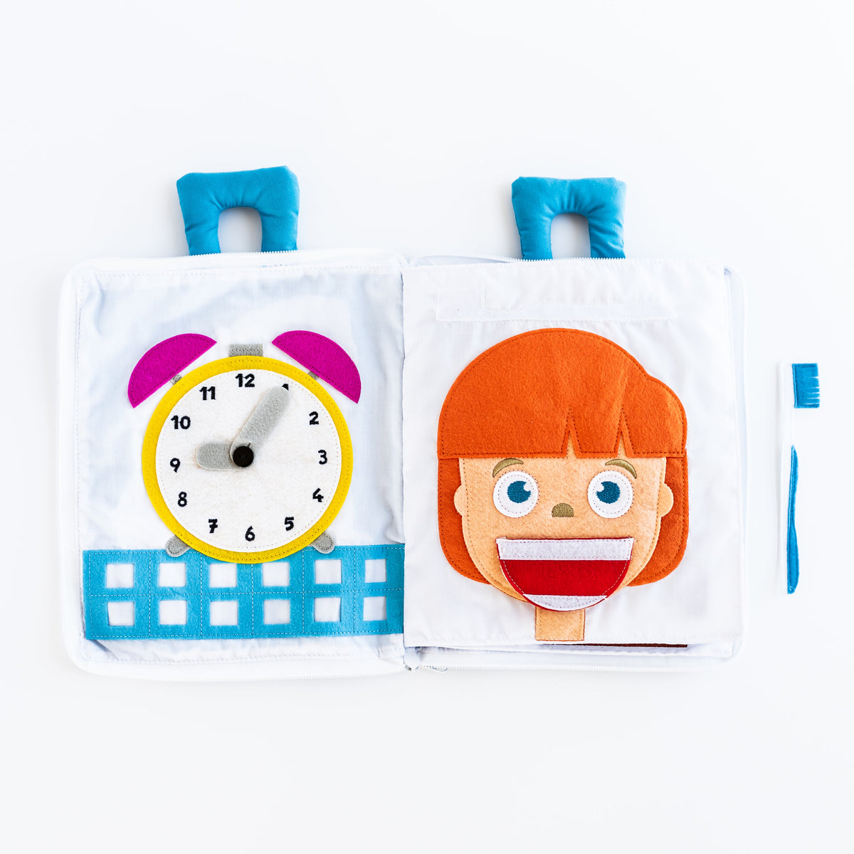My Big Day - Interactive Fabric Activity Busy Book for Toddlers & Preschoolers