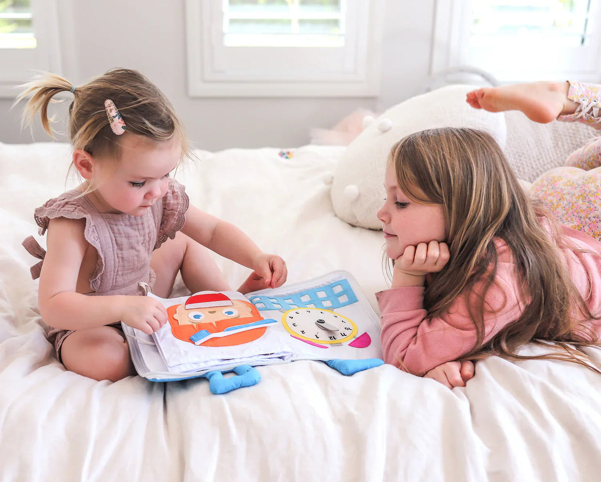 My Big Day - Interactive Fabric Activity Busy Book for Toddlers & Preschoolers
