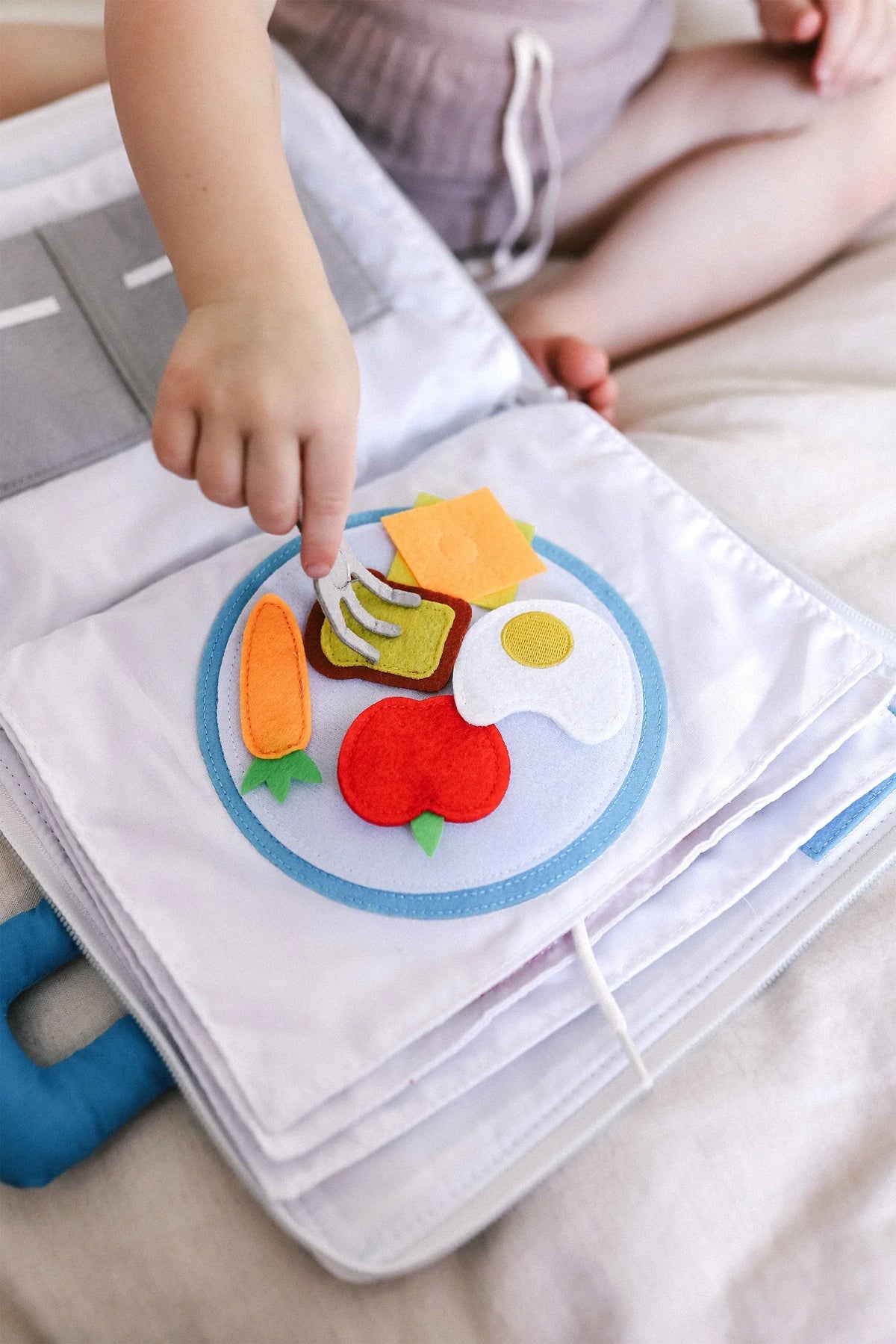 My Big Day - Interactive Fabric Activity Busy Book for Toddlers & Preschoolers