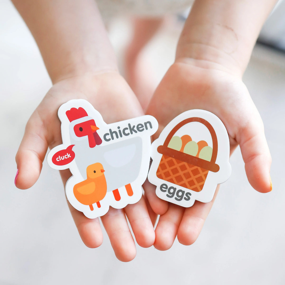 Magnetic Farmyard - Farm Animal Magnets for Kids – Educational Fridge Toy with A2 Farm Map