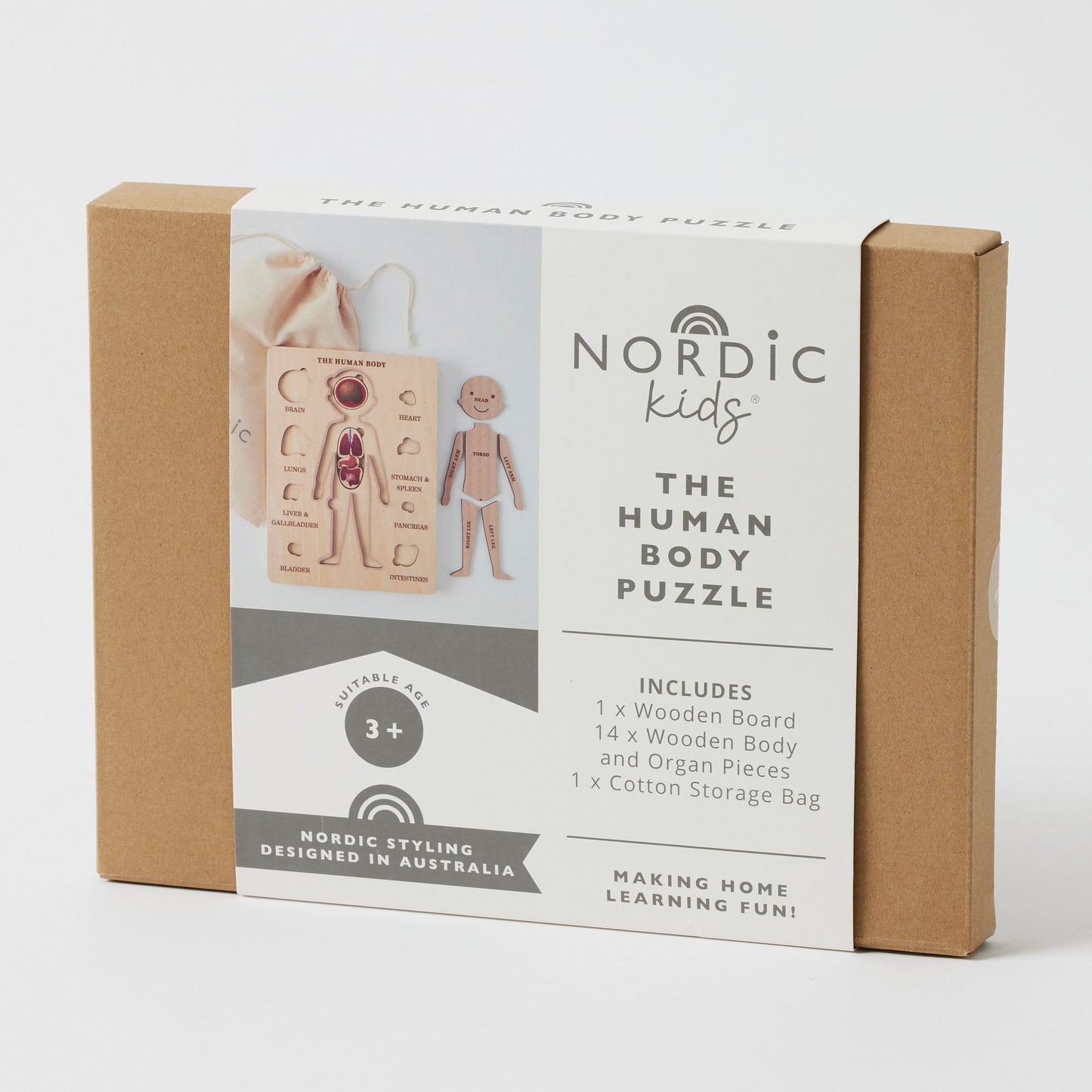 Wooden Human Body Puzzle