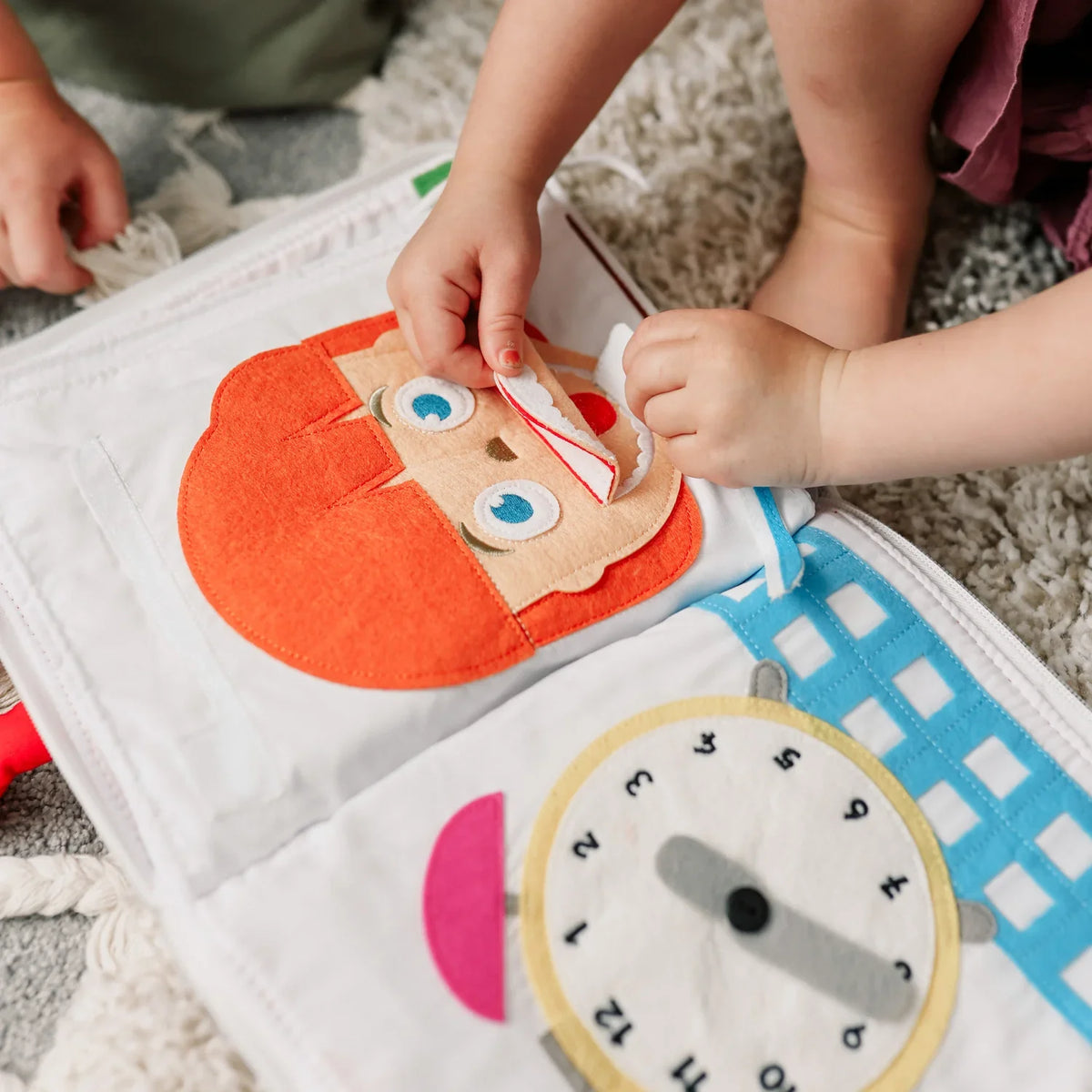 My Big Day - Interactive Fabric Activity Busy Book for Toddlers & Preschoolers
