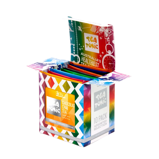 10 Pack Colourful Selection Box
Tea Bags