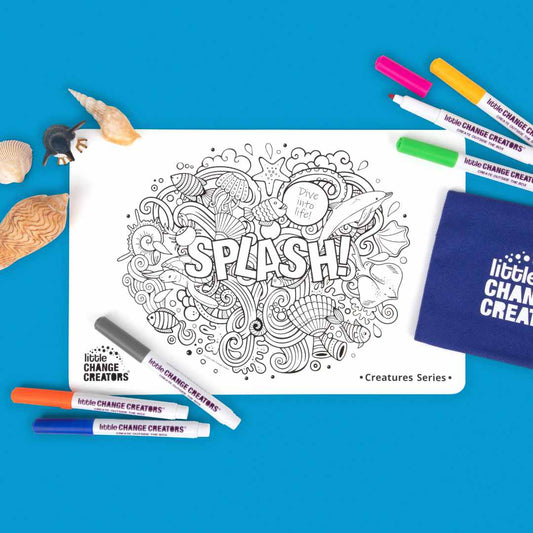 SPLASH! Pocket Reusable Colouring In Set