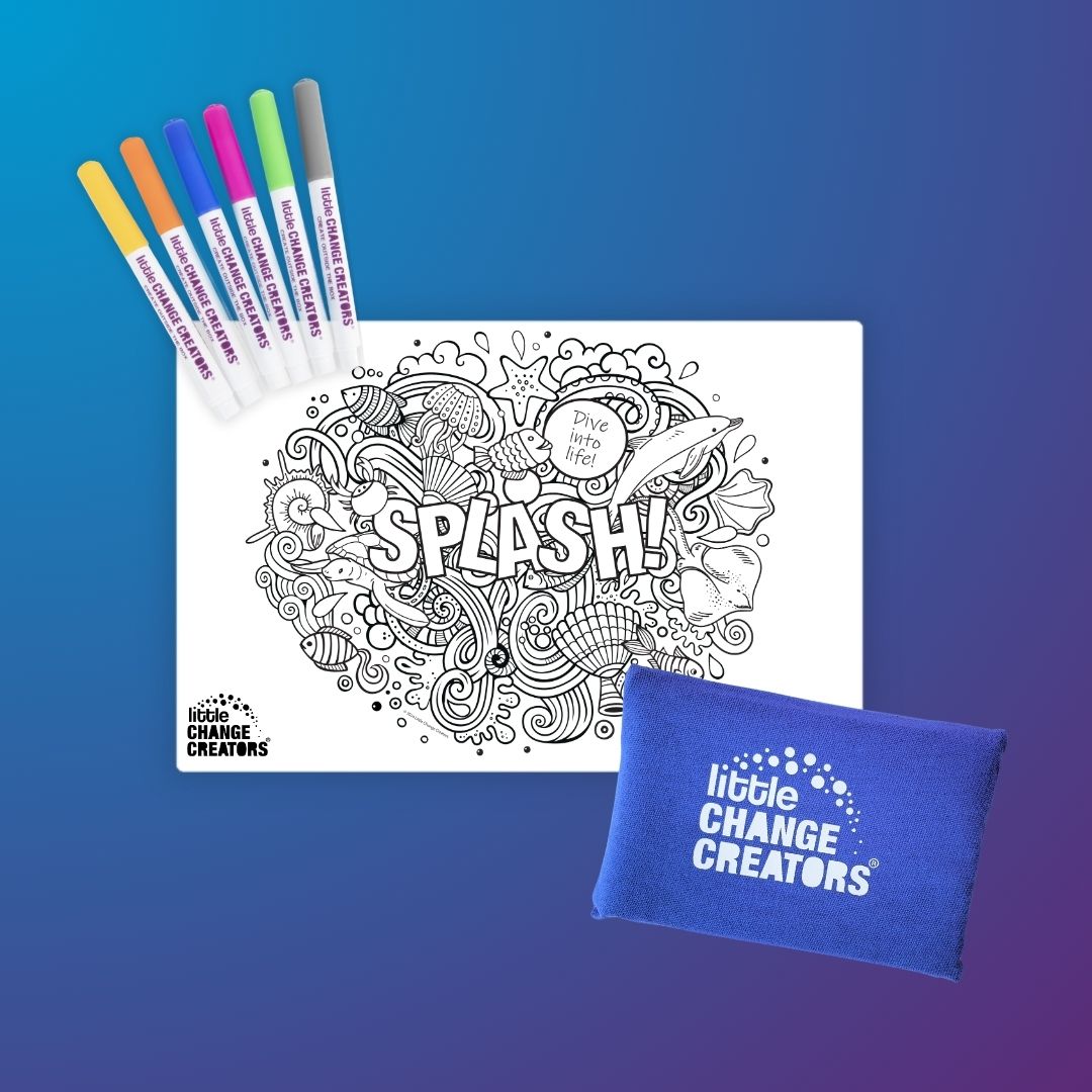 SPLASH! Pocket Reusable Colouring In Set