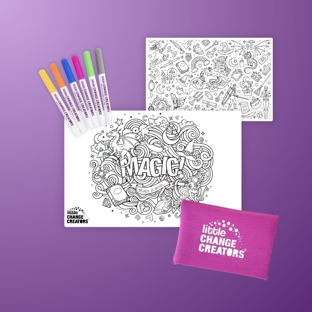 MAGIC! Pocket Reusable Colouring In Set