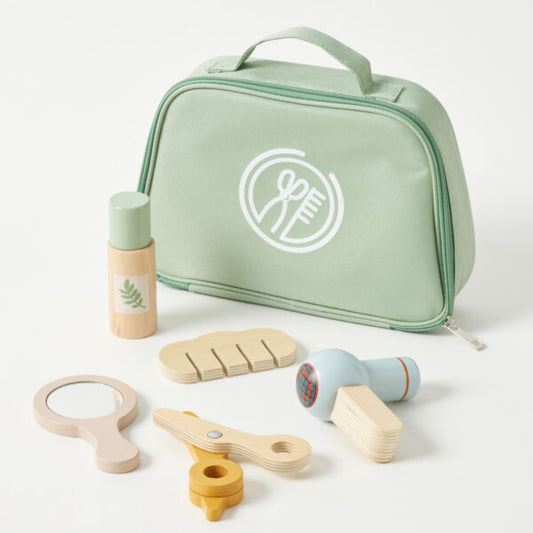 Wooden Barber Set
