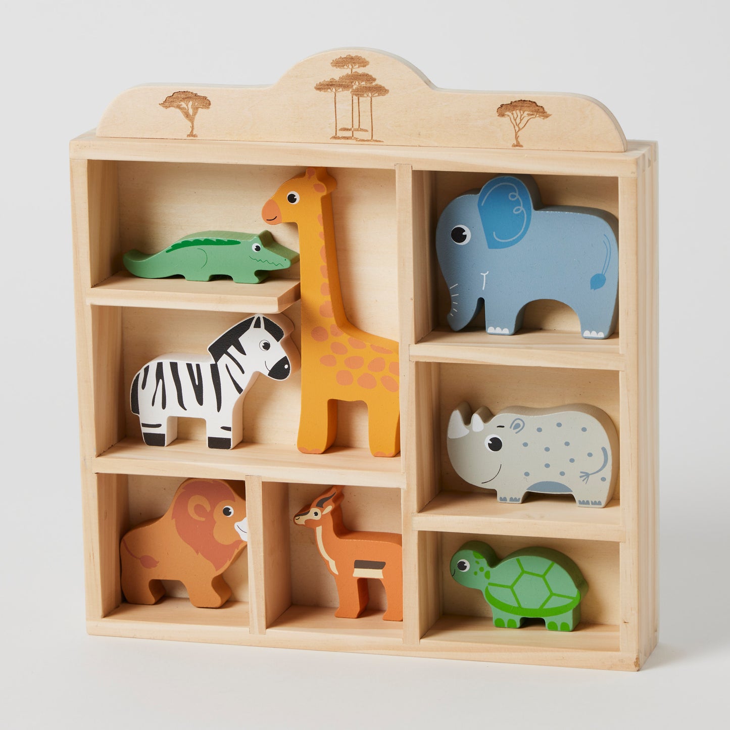Wooden Safari Animals Set