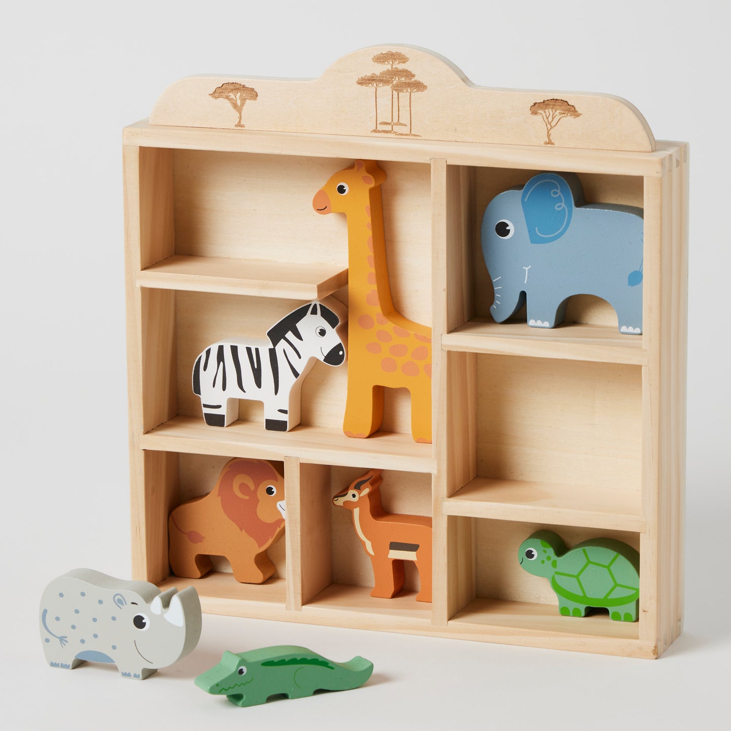 Wooden Safari Animals Set