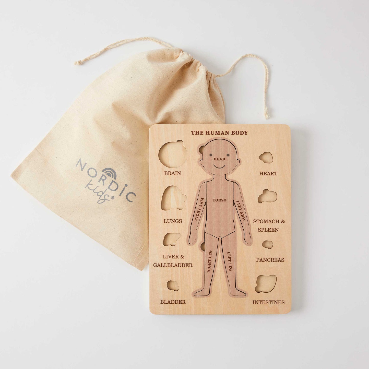 Wooden Human Body Puzzle