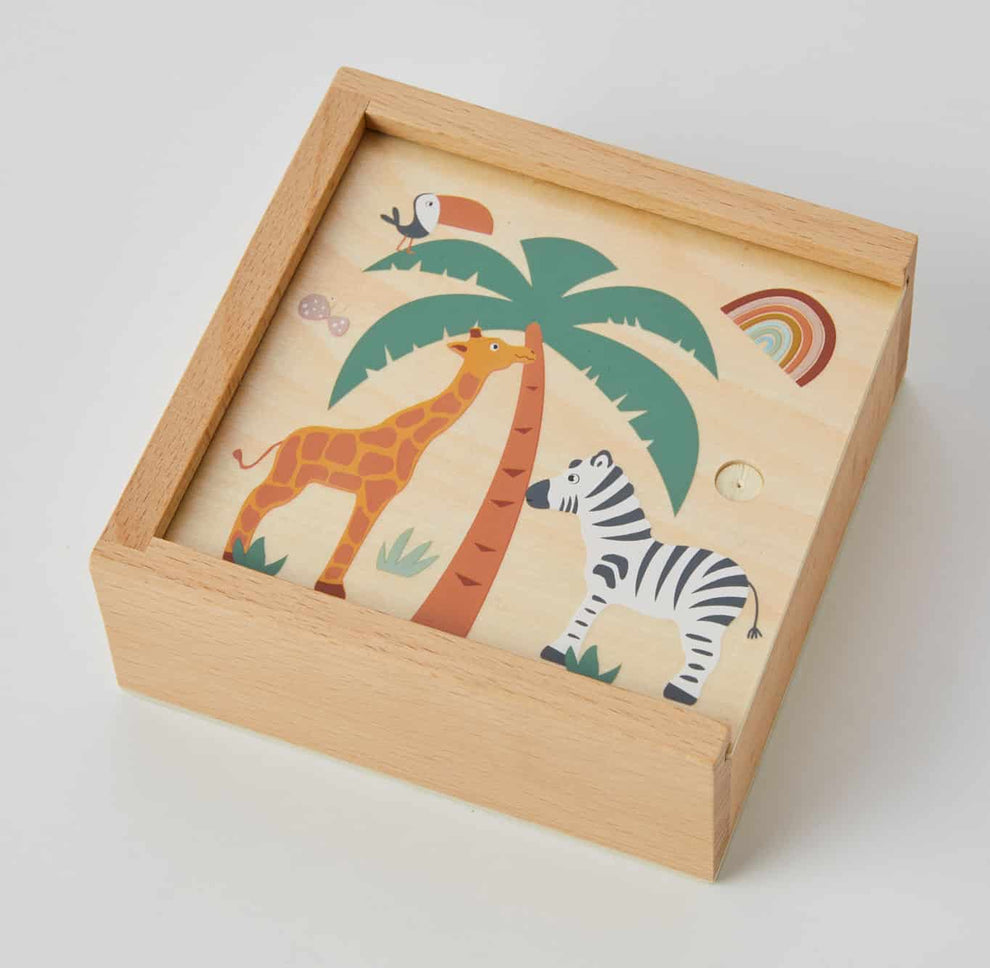 Wooden Memory Matching Game – Animal Memory Game for Toddlers & Kids ...