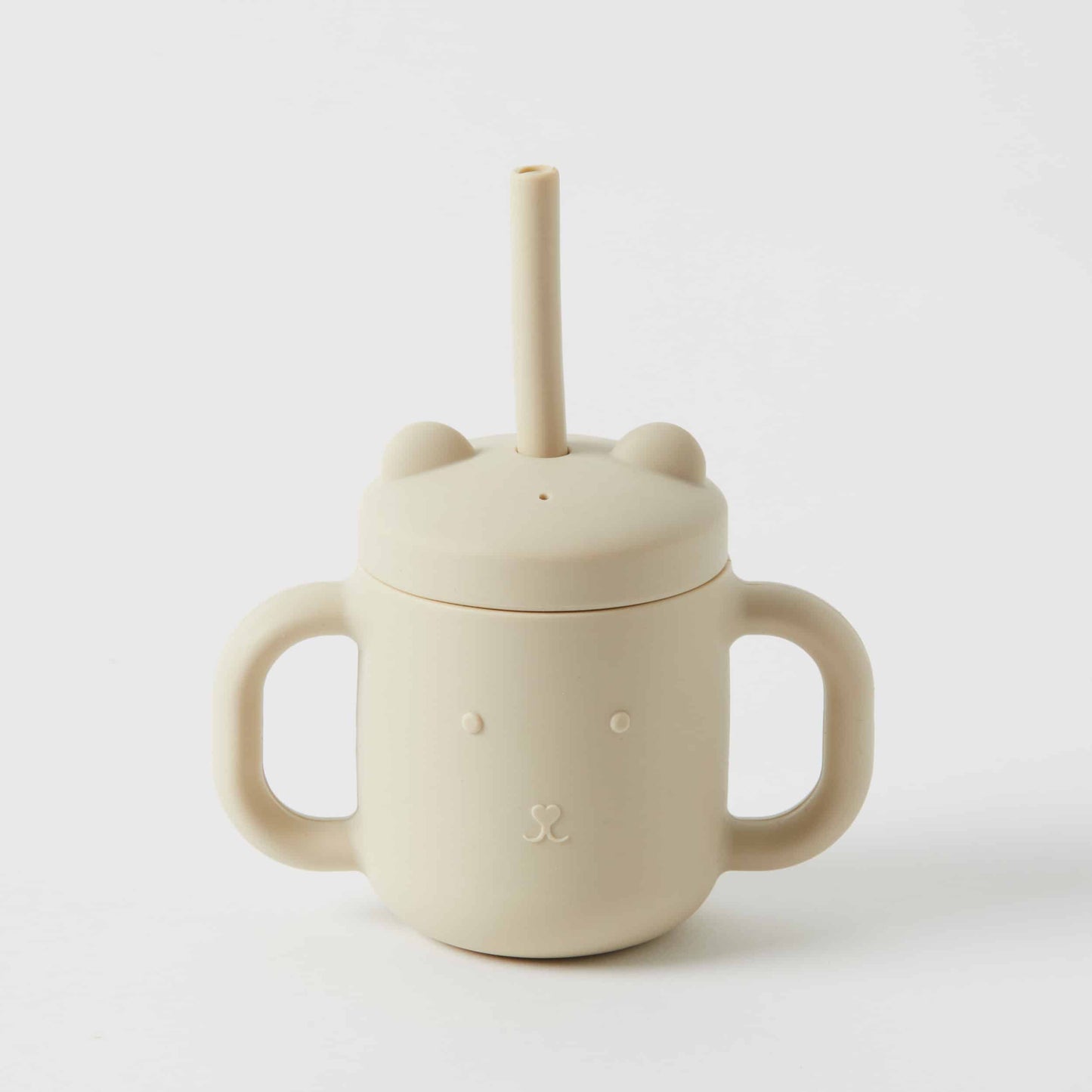 Bear Silicone Sippy Cup for Toddlers with Straw - Spill Proof